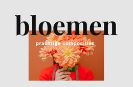 Bloemstukken Sjabloon Voor Één Pagina