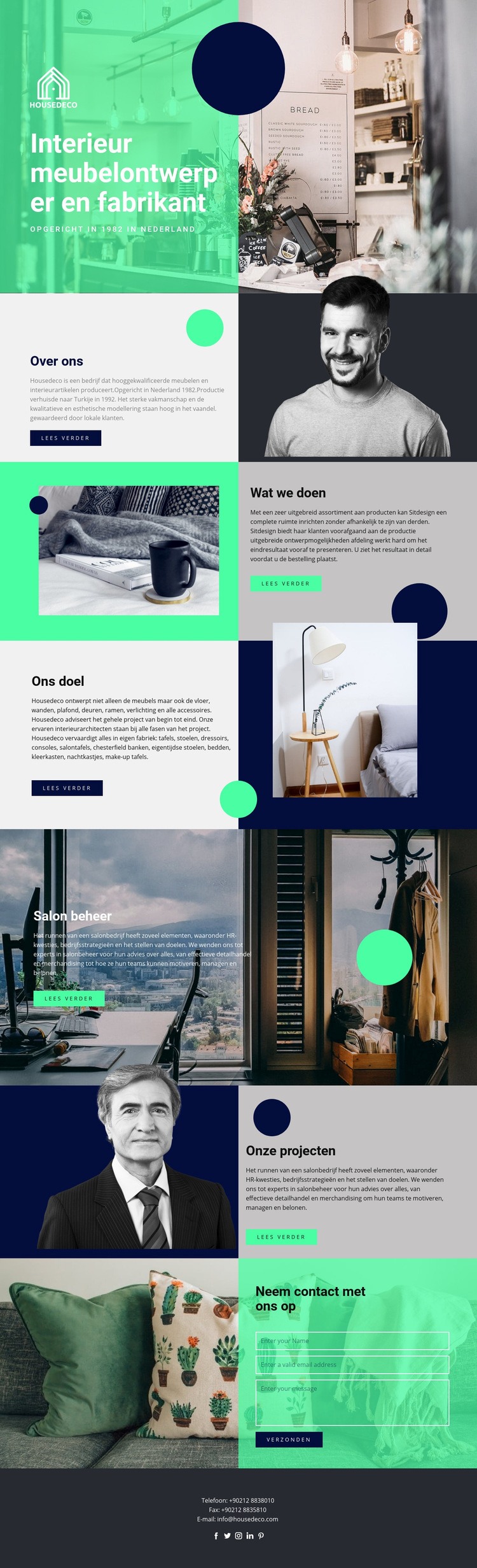 Interieur meubelen Html Website Builder