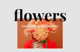 Flower Arrangements - Custom One Page Template