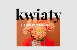 Kompozycja Kwiatowa Szablon Pojedynczej Strony