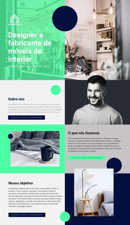 Móveis De Interior - Modelos De Design De Site