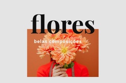 Arranjos De Flores - Modelo HTML5 Profissional