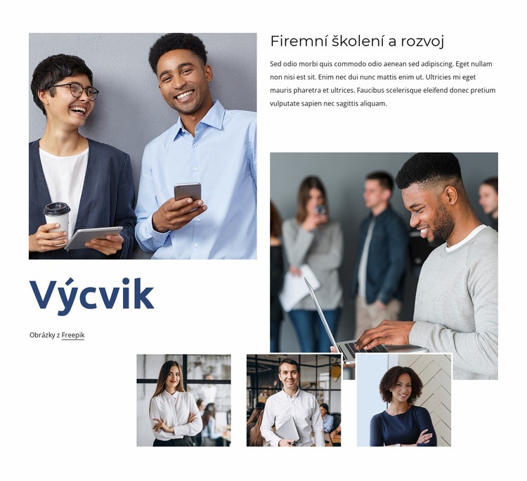 Flexibilní učení pro váš tým Šablona HTML