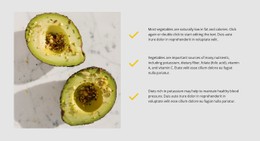 Avocado Is Healthy Simple HTML CSS Template