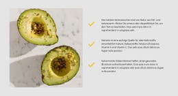 Avocado Ist Gesund Einfache HTML-CSS-Vorlage