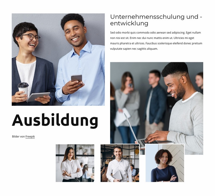 Flexibles Lernen für Ihr Team Landing Page