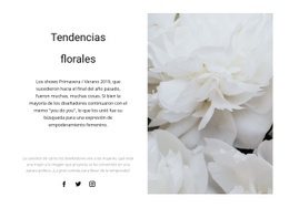 Diseño De Sitio Web Las Peonías Están De Moda Para Cualquier Dispositivo