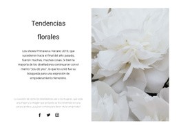 Plantilla Web Adaptable Para Las Peonías Están De Moda