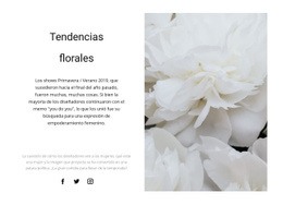 Plantilla HTML5 Multipropósito Para Las Peonías Están De Moda