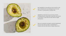 Exclusive HTML5 Template For Avocado Is Healthy