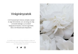 A Bazsarózsa Divatos - Egyszerű HTML-Sablon