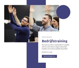 Responsieve HTML Voor Zakelijke Trainingsprogramma'S