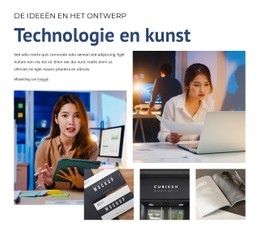 HTML5 Responsief Voor Technologie En Kunst