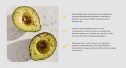 Avocado Is Gezond - HTML Builder Drag And Drop