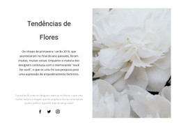 Peônias Estão Na Moda - Construtor De Sites Simples