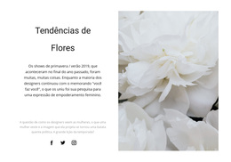 Peônias Estão Na Moda - Melhor Tema WordPress Gratuito