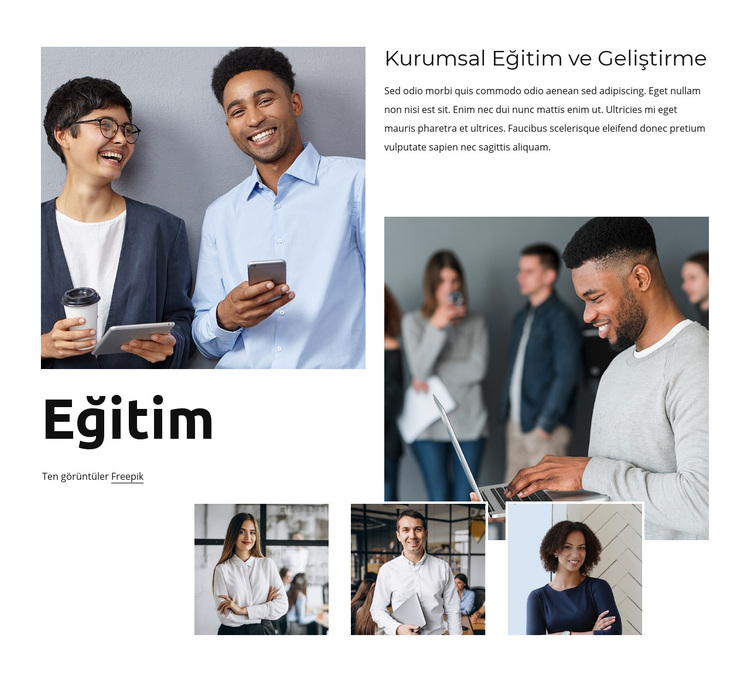 Ekibiniz için esnek öğrenme WordPress Teması