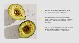 Responsive HTML For Avocado Is Healthy