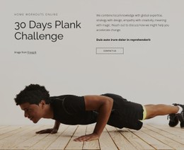 Plank Challenge HTML5 & CSS3 Template