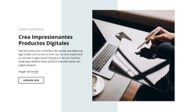 Impresionantes Productos Digitales: Plantilla HTML5 Moderna