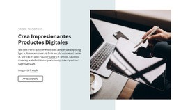 Impresionantes Productos Digitales: Inspiración De Plantilla De Una Página