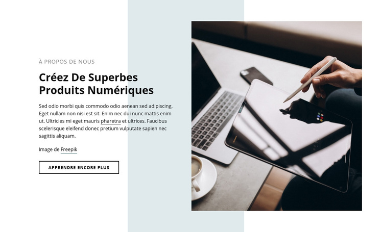 Superbes produits numériques Thème WordPress