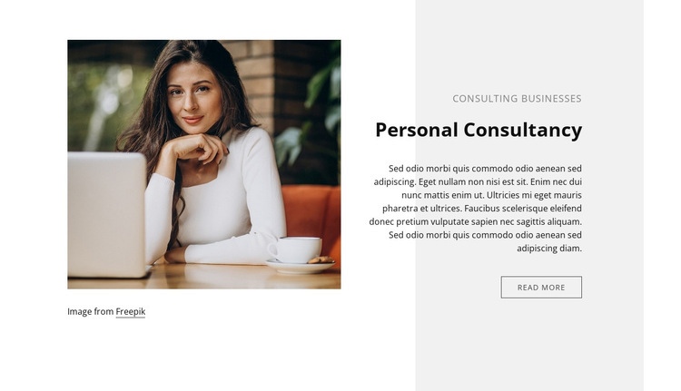Personal consultancy Homepage Design