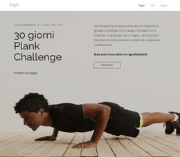 Plank Challenge: Moderno Costruttore Di Siti Web