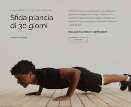 Plank Challenge - Modello Di Pagina HTML
