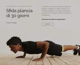 Plank Challenge - Modello Joomla 2024