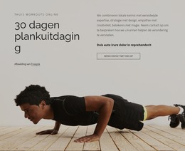 Plank Uitdaging - Joomla-Sjabloon 2024