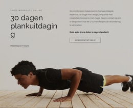 Plank Uitdaging - Webpaginasjabloon