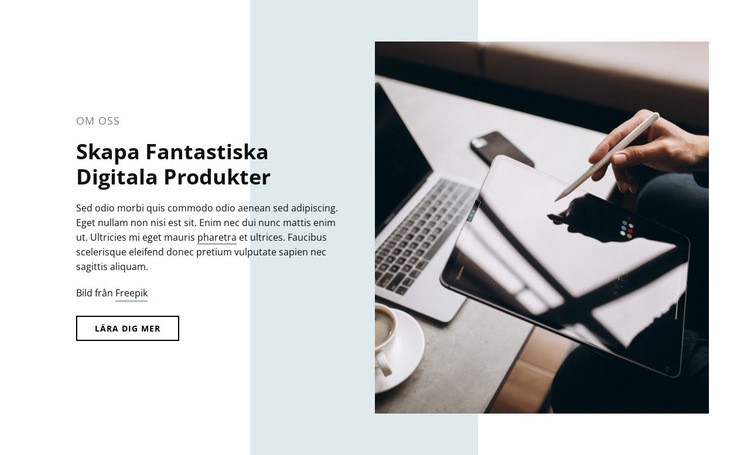 Fantastiska digitala produkter Webbplats mall