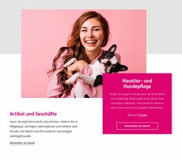 Erstaunliche Fakten Über Hunde - Kreatives Mehrzweck-Website-Design