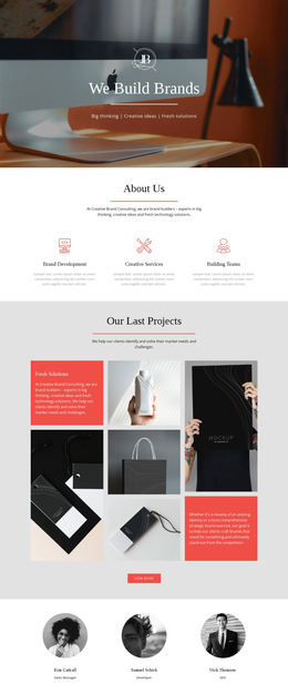 We Build Brands - Simple HTML5 Template