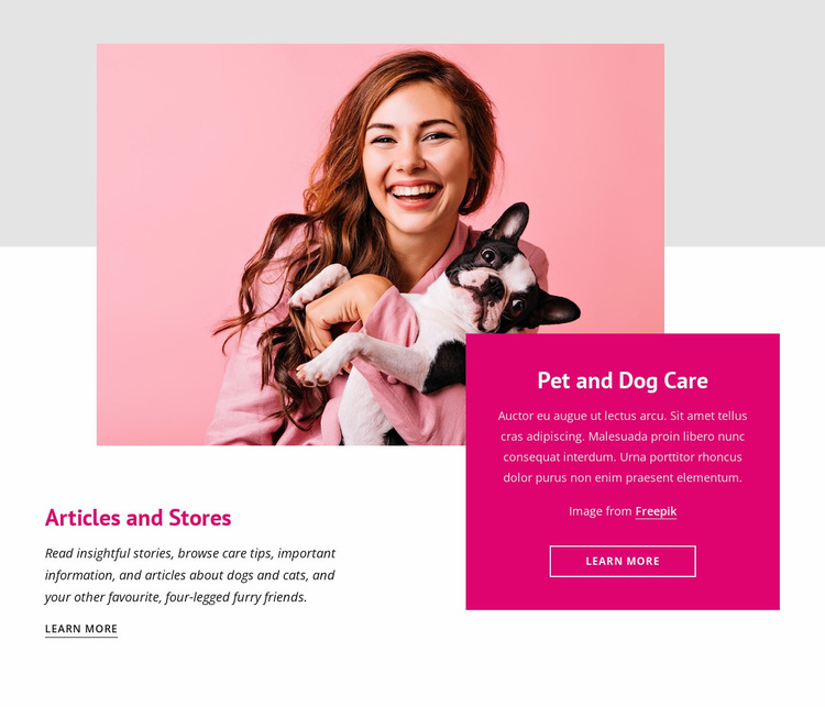 Amazing facts about dogs Website Builder Templates