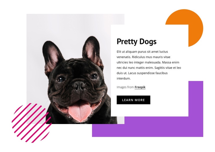 Pretty small dogs Wix Template Alternative