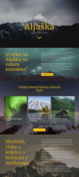 Nabídka CSS Pro Aljaška Travel