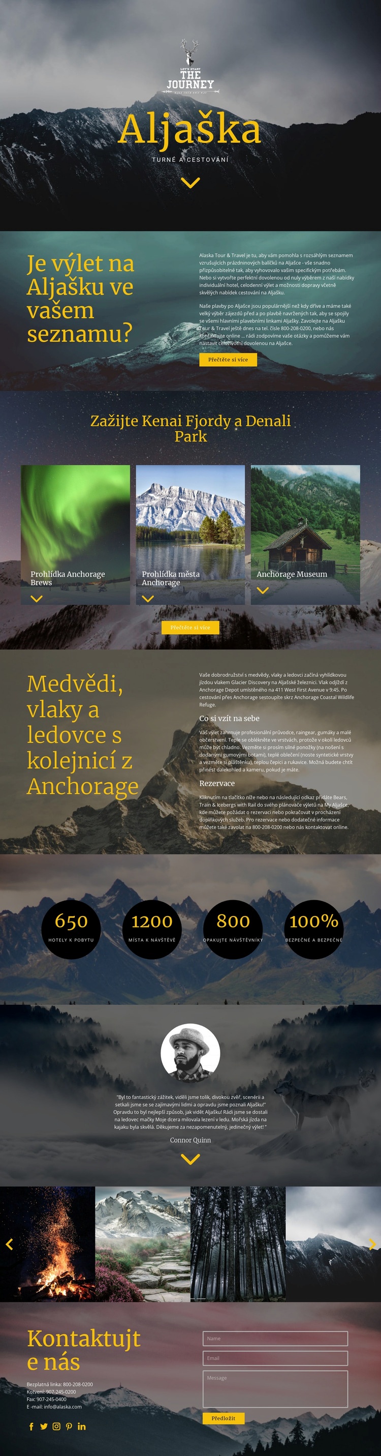 Aljaška Travel Šablona HTML