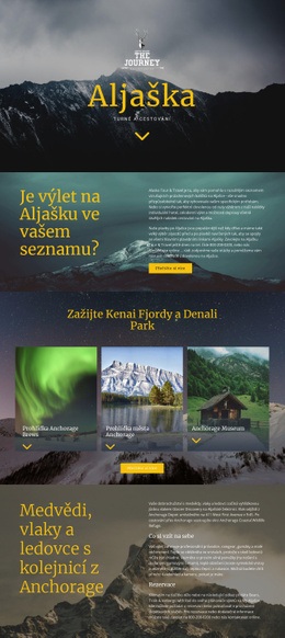Aljaška Travel – Dokonalý Design Webových Stránek