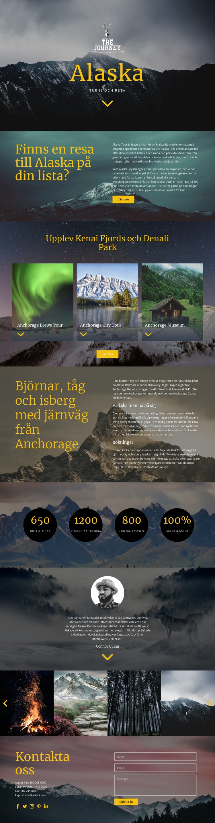 Alaska Resor WordPress -tema