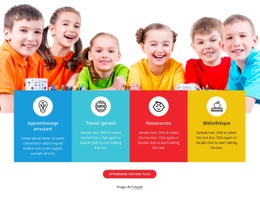 Jeux Et Activités Pour Les Enfants - Modèle HTML5 Réactif