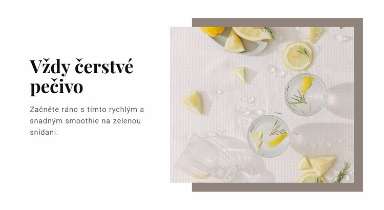 Výhody citronové vody Šablona CSS