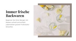 Die Vorteile Von Zitronenwasser Einzelseiten-Website