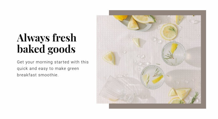 The benefits of lemon water Homepage Design