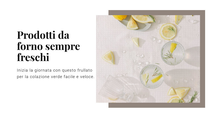 I benefici dell'acqua al limone Modello HTML