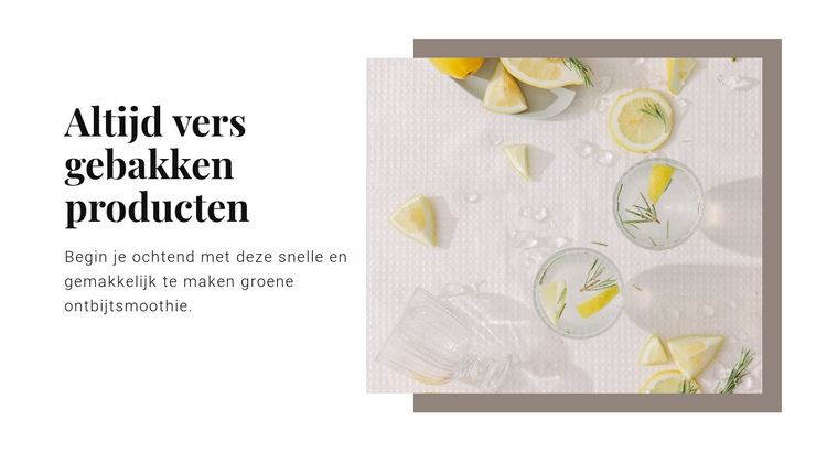 De voordelen van citroenwater Website sjabloon