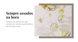 Os Benefícios Da Água Com Limão - Variações De Layout