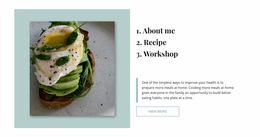 Avocado Toast - Free Download Website Builder