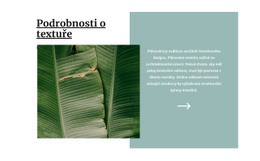 Tropická Textura – Jednoduchá HTML Šablona